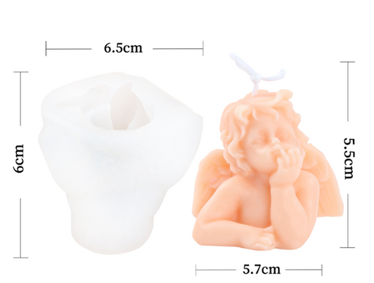 17cm 3D silicone mold, XL Heart Candle Mold, Anatomical Heart, soap silicone